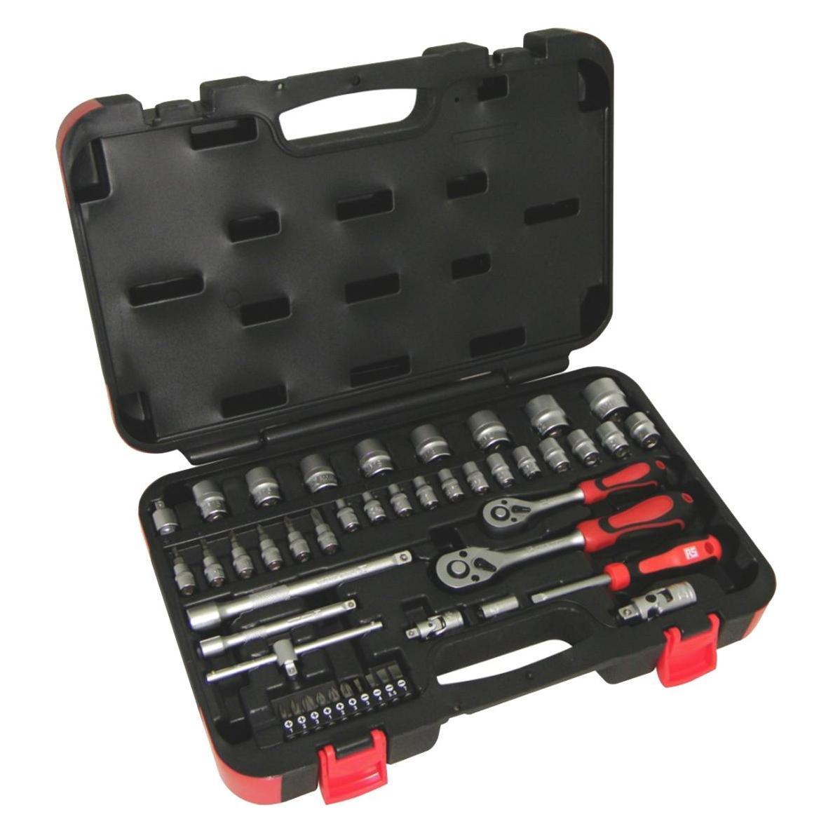 RS PRO 46pc 1/4" & 3/8" Drive Socket Set (8179242)