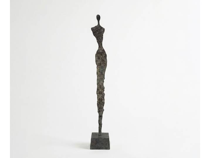 Figur Valeria B15 x T15 x H102 cm Aluminium Umbra Antica Handgemacht, Wohnaccessoires