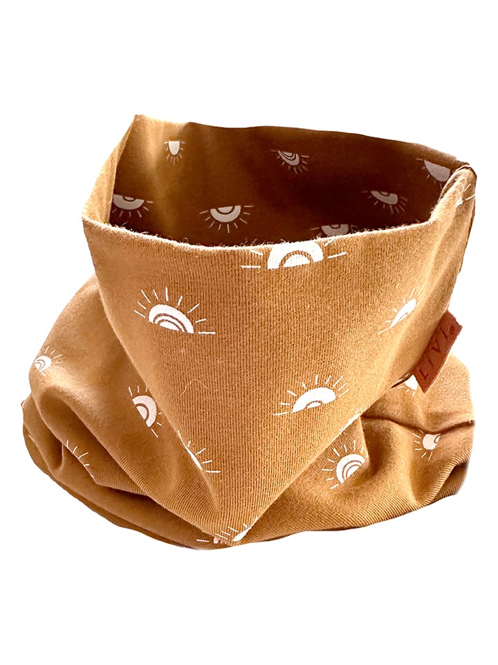 LiVi Loop-Schal "Sun camel" in Hellbraun - (L)50 x (B)24 cm - onesize