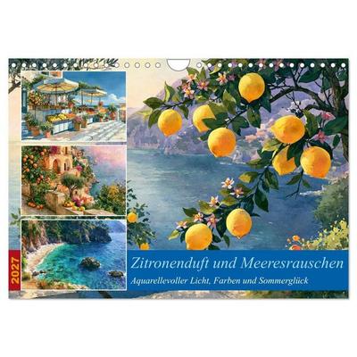 Zitronenduft und Meeresrauschen (Wandkalender 2027 DIN A4 quer), CALVENDO Monatskalender