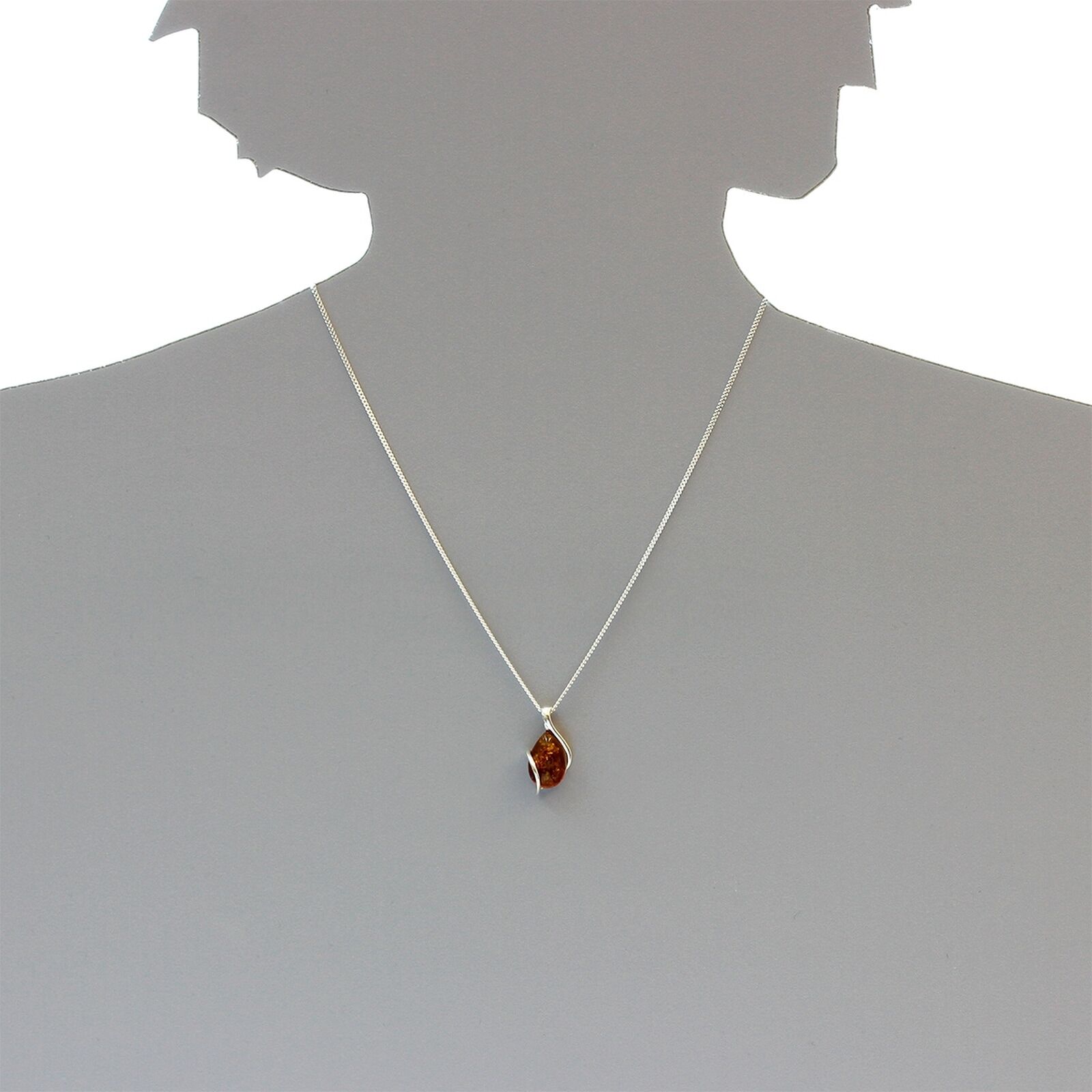 Kette mit Anhänger OSTSEE-SCHMUCK "Ostsee-Schmuck Kette mit Anhänger Romy Kette mit Anhänger Romy" Gr. 45, silber (weiß, neutral), Halsketten, Damen, 45cm, Silber 925 (Sterlingsilber), L: 42, Kette mit Anhänger