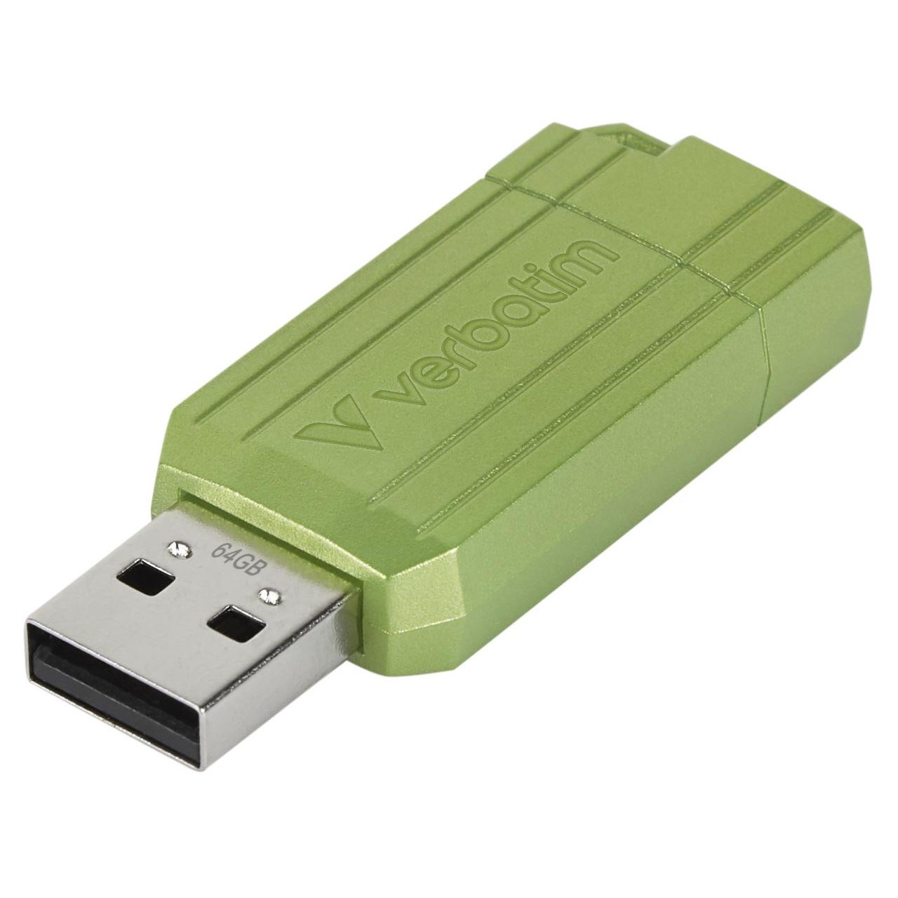 64GB Verbatim 2.0 Pin Stripe Eucalyptus Green
