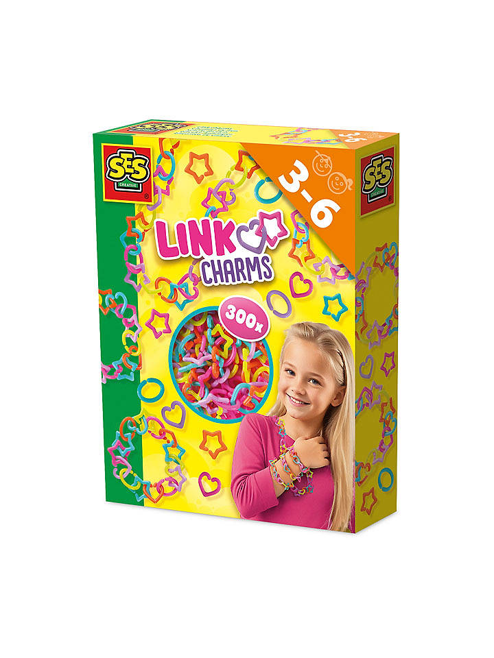 SES Schmuckbastelset "Bunte Schmuckanhänger" - ab 3 Jahren - onesize