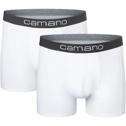 2er Pack camano Men comfort BCI cotton Boxershorts 1000 - white XL