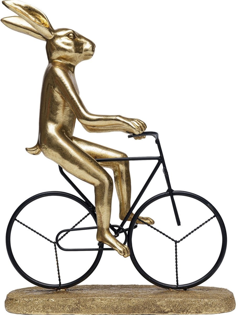 Kare Design Decofiguur Cyclist Rabbit voor op tafel