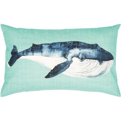 Dekokissen PAD "WATERWORLD", blau (turquoise), B:60cm L:35cm, Obermaterial: 100% Baumwolle, Dekokissen_Sitzkissen_Kissenhüllen, Made in Europe, Kissenhülle ohne Füllung, 1 Stück