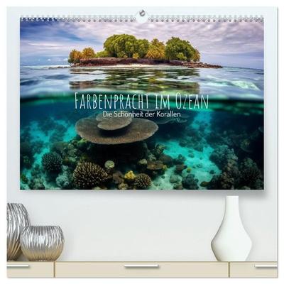 Farbenpracht im Ozean - Die Schönheit der Korallen (hochwertiger Premium Wandkalender 2027 DIN A2 quer), Kunstdruck in Hochglanz
