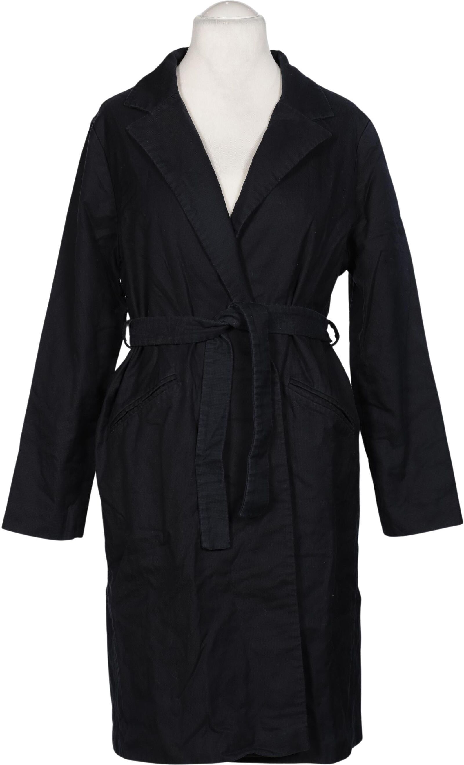 Marcha Damen Mantel, Marineblau, Gr. L, Baumwolle - Second Hand