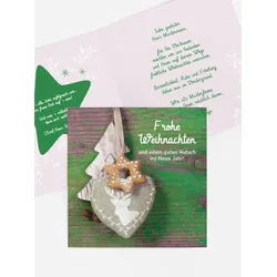 Weihnachtsgrußkarten geschäftlich selbst gestalten mit Spruch und Fotos im Onlinedesigner bei Meine-Kartenmanufaktur.de
