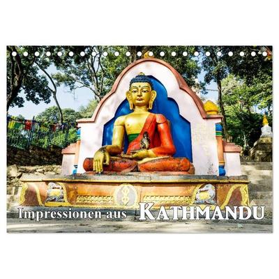 Impressionen aus Kathmandu (Tischkalender 2027 DIN A5 quer), CALVENDO Monatskalender