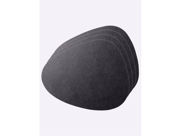 Platzset HEINE HOME, schwarz, B:45cm, 100% Polyurethan, Platzsets, Platzset