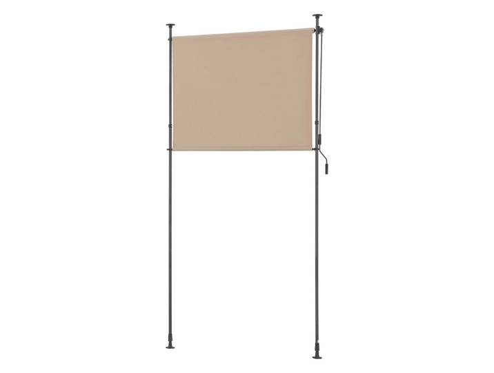 pro.tec Klemmmarkise Cimarra, Sandfarben, Metall, Rechteckig, 150x270 cm, Sonnenschutz, Sichtschutz
