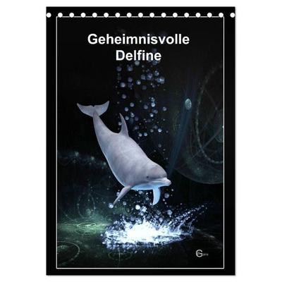 Geheimnisvolle Delfine (Tischkalender 2027 DIN A5 hoch), CALVENDO Monatskalender