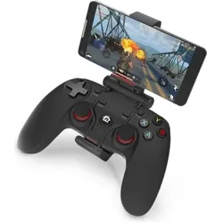 Gamium Manette Gaming sans fil Bluetooth / 2.4GHz / filaire Avec clip pour Smartphone C (PS4, Xbox One S), Gaming Controller, Schwarz