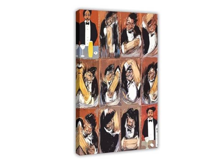 UTGN Uy Buffet Leinwandposter The Making of The Perfect Martini , Schlafzimmerdekoration, Landschaftsdekoration, Geschenk, 50 x 75 cm