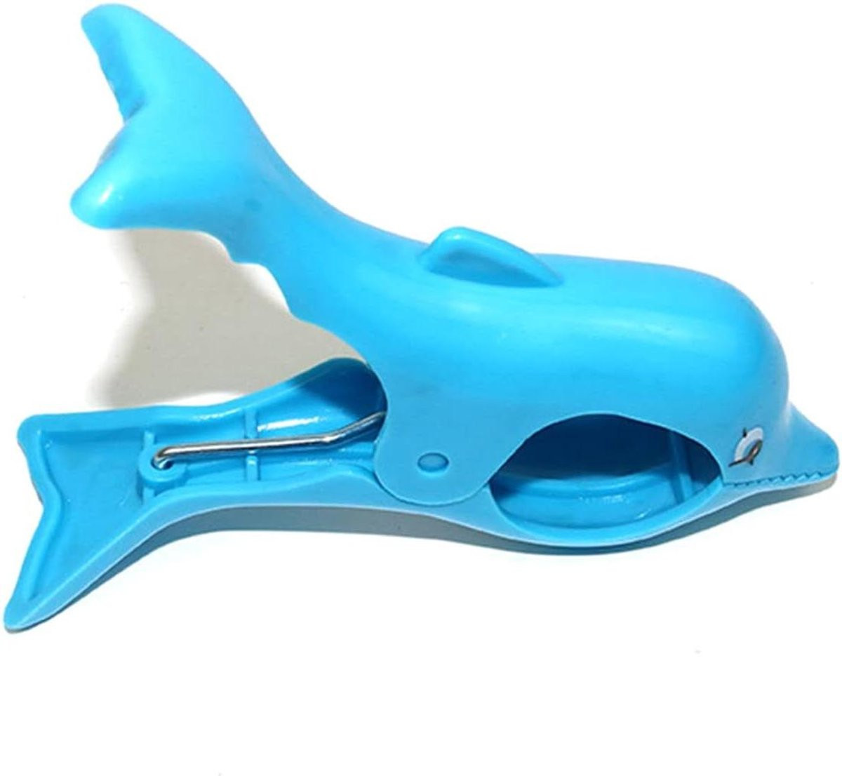 Blauwe windproof waslijnklemmen groot formaat voor handdoeken