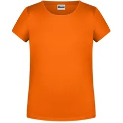 Mädchen Basic T-Shirt "8007G" - M - Orange