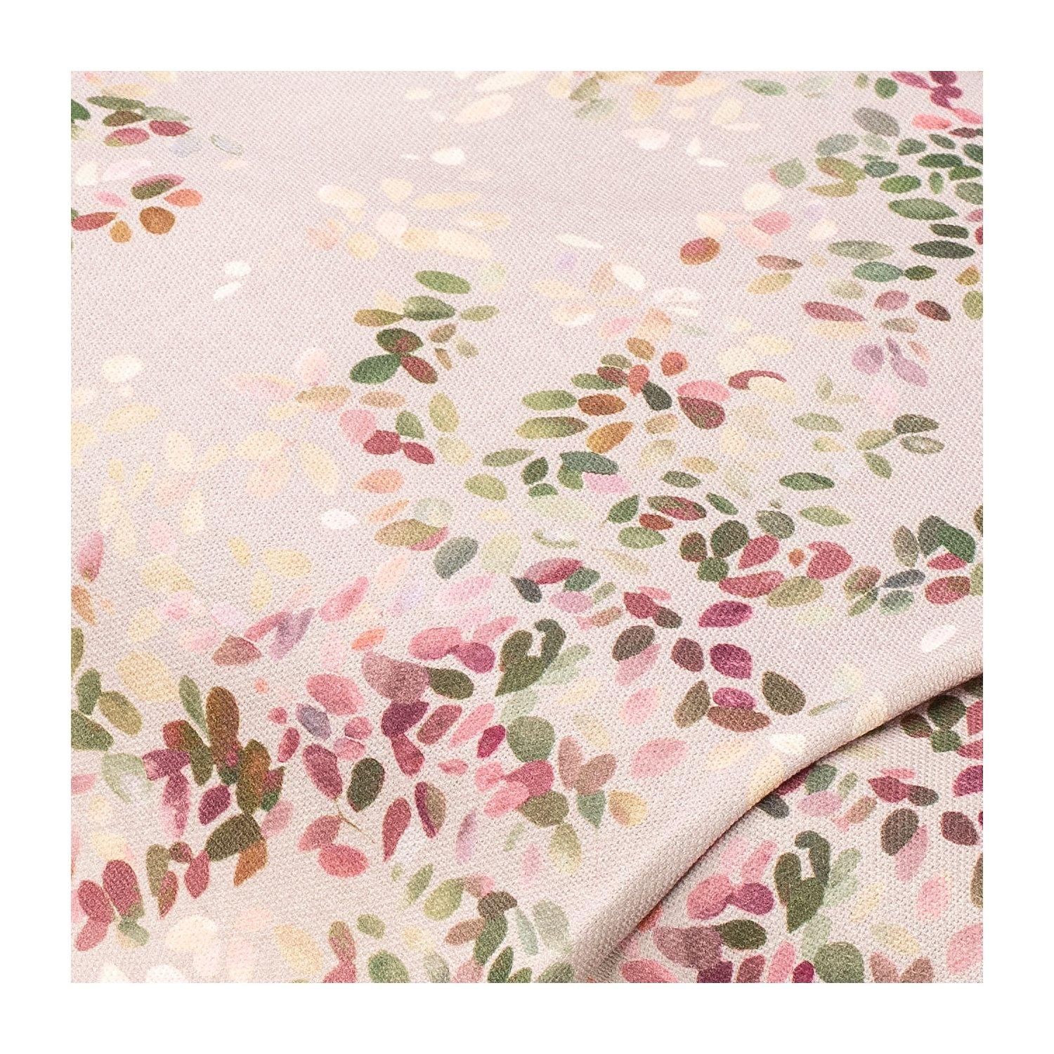 Baumwoll-Canvas "Blätter", taupe-color