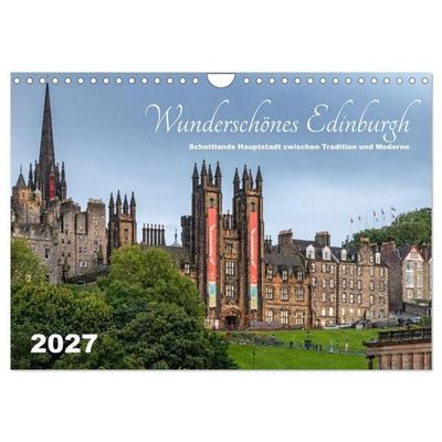 Wunderschönes Edinburgh (Wandkalender 2027 DIN A4 quer), CALVENDO Monatskalender