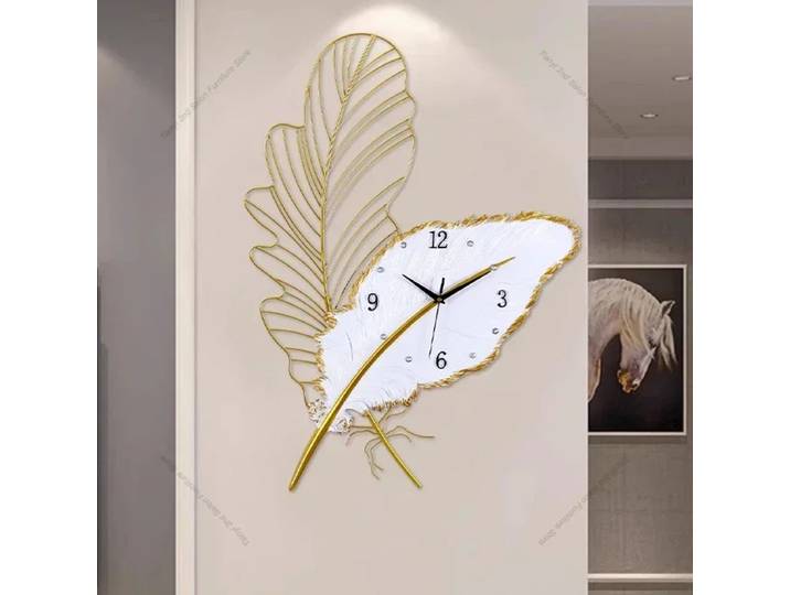 Décoration nordique horloges murales Art Mural silencieux en métal salon horloges murales moderne Simple Design décor à la maison Horloge