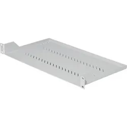 19" Fachboden perforiert, 1HE, 750mm, 40kg, Triton RAB-UP-750-A1, schwarz