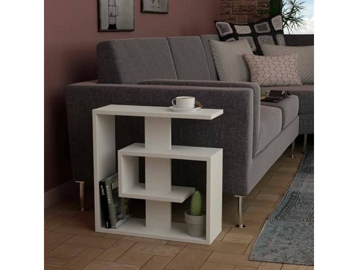 Dmora Couchtisch Procyon 55x20x57h cm Weiß