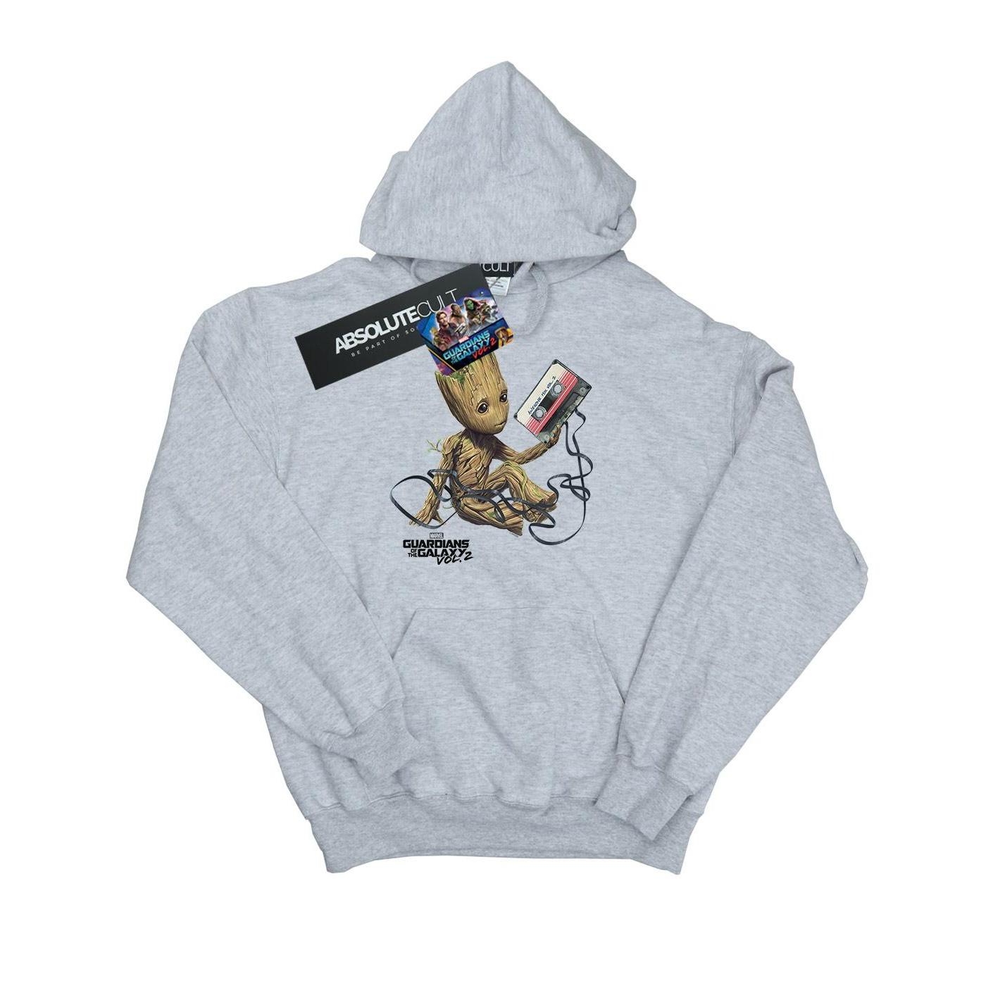 Marvel Jongens Guardians Of The Galaxy Groot Tape Hoodie (Sportgrijs)
