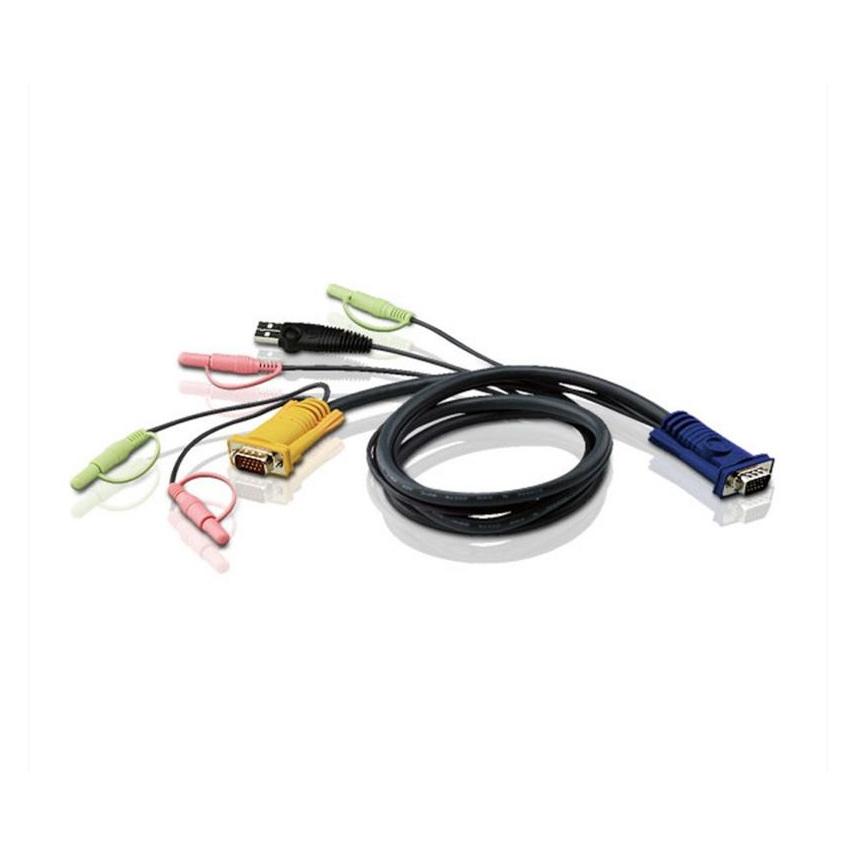 Aten 2L-5302U KVM-Kabel USB mit Audio, 1.8m (2L-5302U)