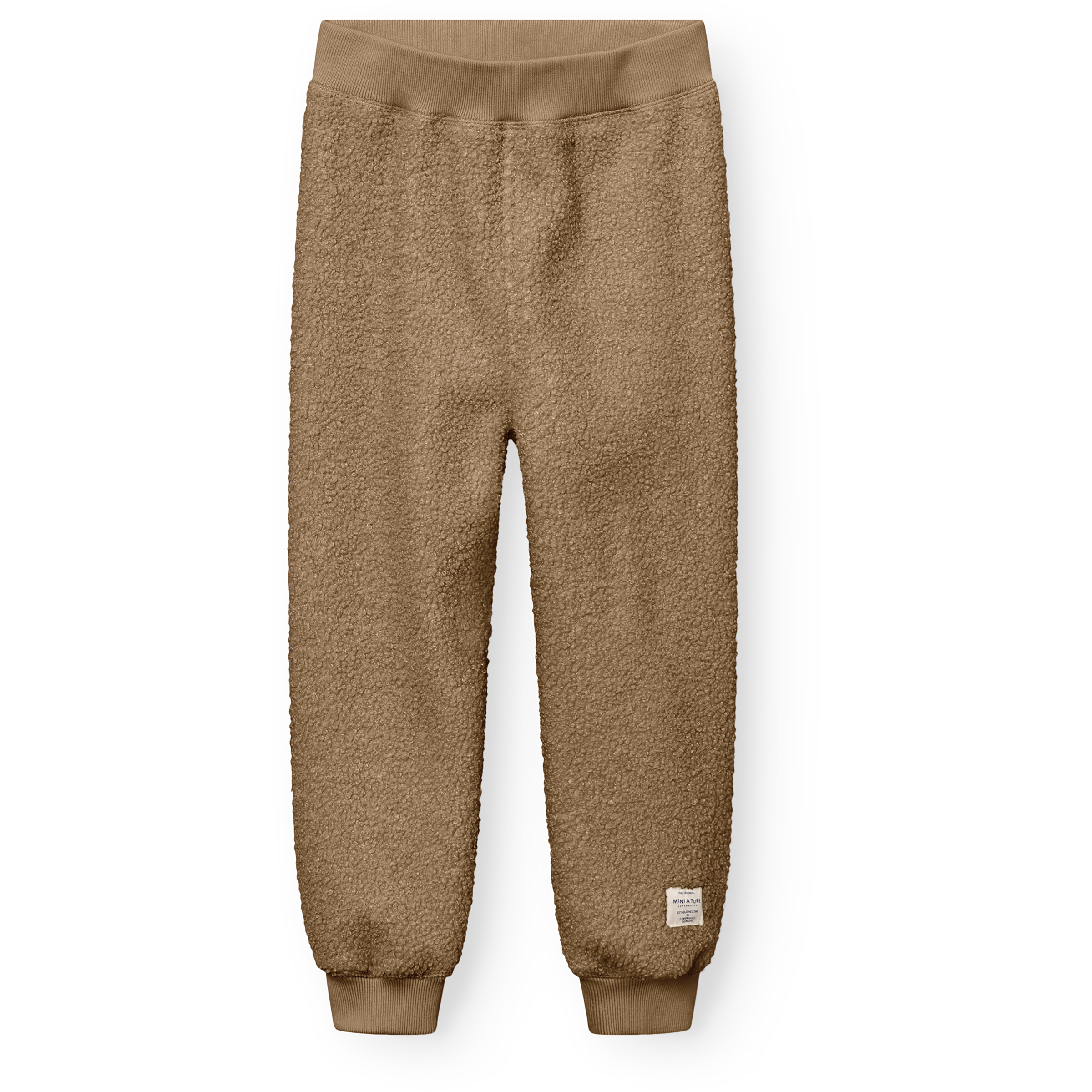 Mini A Ture Matvalur Teddyfleece Hose Kinder Fleecehose braun Größe 104 Lifestyle Elastisch