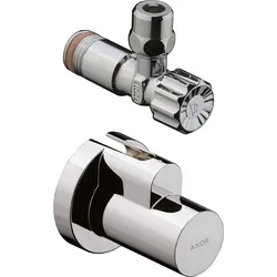 hansgrohe AXOR Eckventil, mit Schuber, Quetschverschraubung, 51307250, Farbe: Brushed Gold Optic