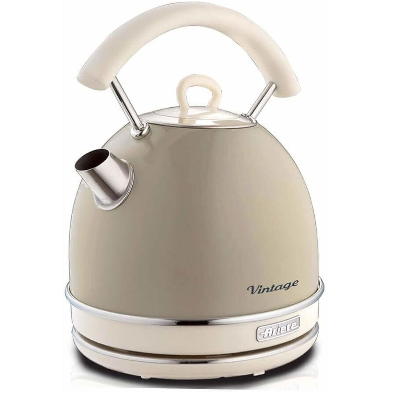Ariete Vintage Wasserkocher Beige (beige, 2.000 Watt, 1,7 Liter)