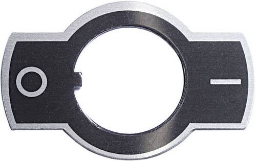 APEM U1050 U1050 Bezeichnungsschild Aufdruck-Motiv 0/I Schwarz