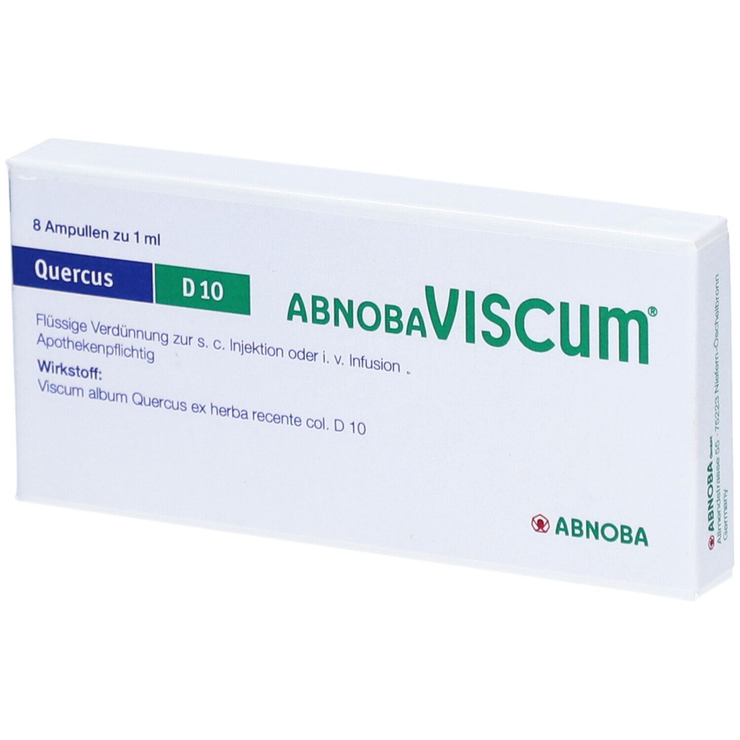 Abnobaviscum Quercus D 10 Ampullen 8 St