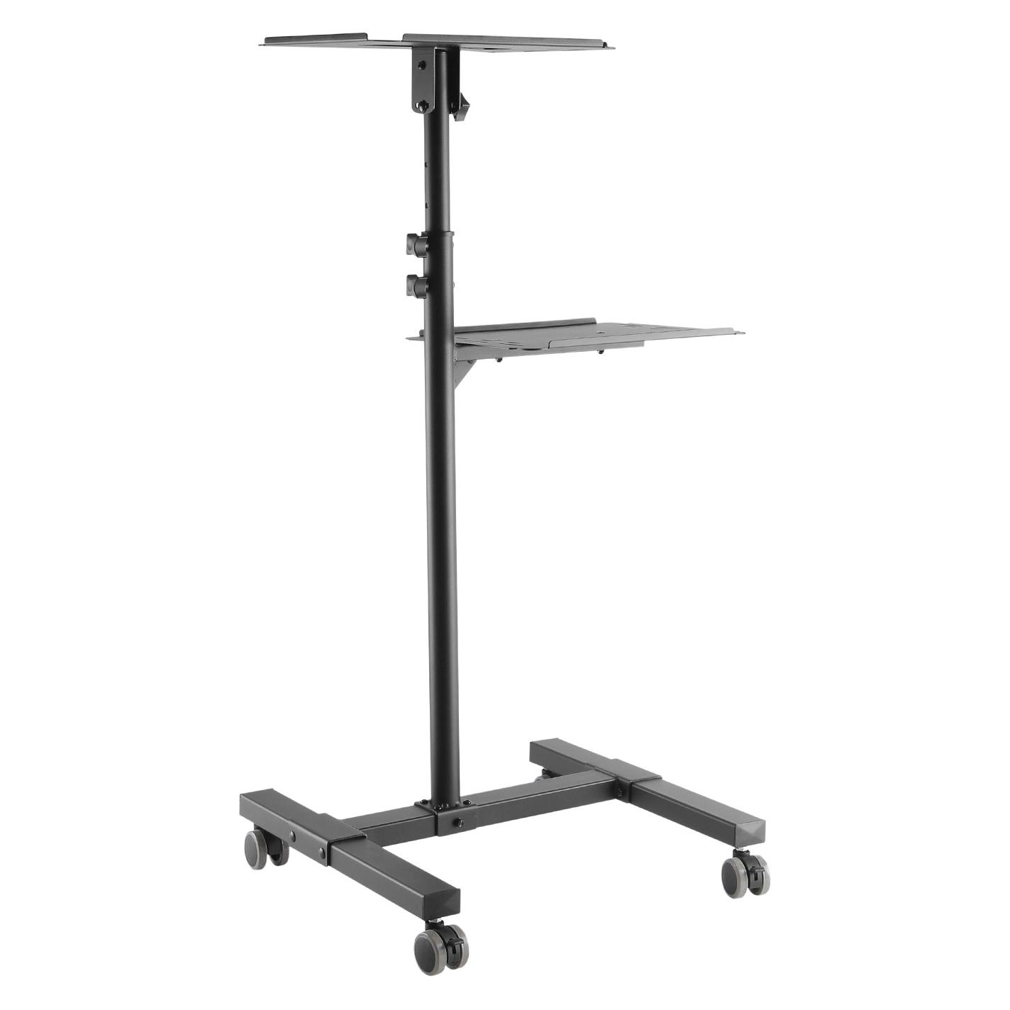 Maclean Biurko Stolik mobilny do projektora/laptopa regulowany, stalowy max.10kg, MC-207 (MC-207)
