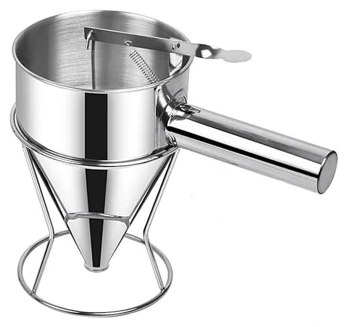 Solidchoice RVS Pannenkoekenbeslag Dispenser met Stand