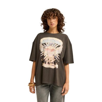 Oversize-Shirt BILLABONG "Pour Your Heart", Damen, Gr. M, schwarz (off schwarz), Obermaterial: 100% Baumwolle., Shirts