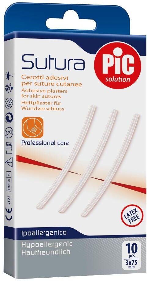 THERAS CONSUMER HEALTH Srl PIC Cerotto Sutura  3x75mm 10pz