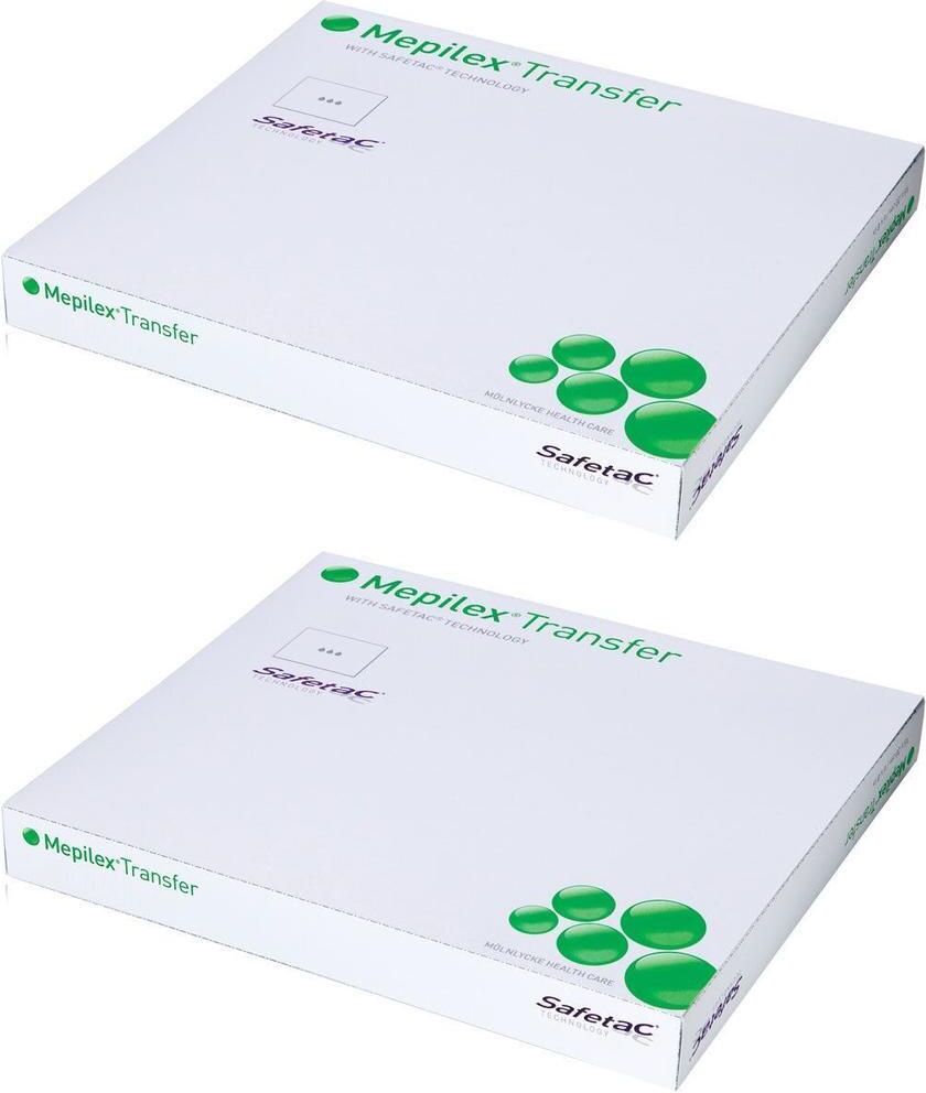 MÖLNLYCKE HEALTHCARE Mepilex Transfer Schaumverband 10x12 cm steril x2 2x5 St Verband