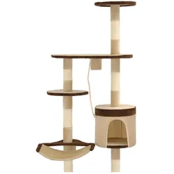 vidaXL Eduard (194 cm, Beige, Braun), Katzenbaum