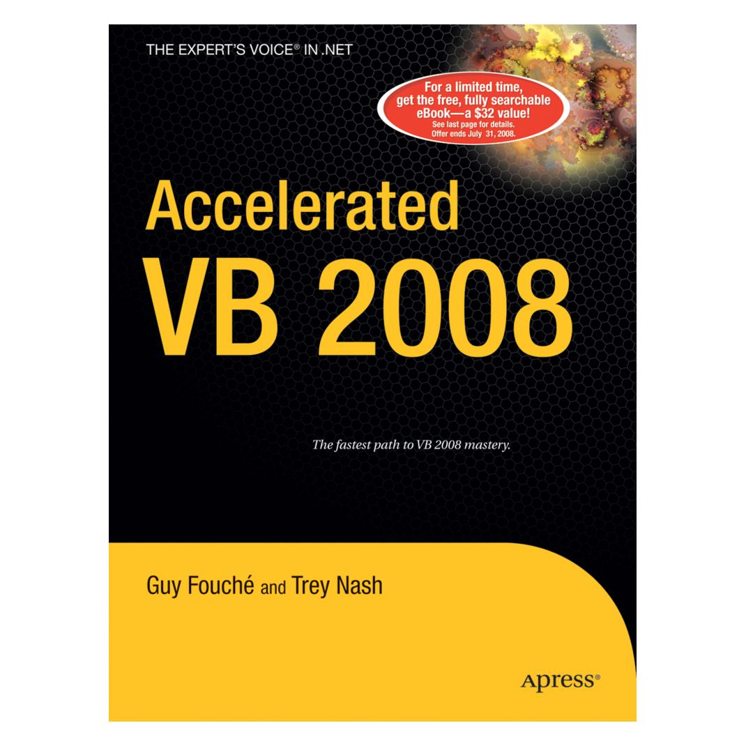Apress Accelerated VB 2008 (Englisch, Softcover, Trey Nash) (55189645)