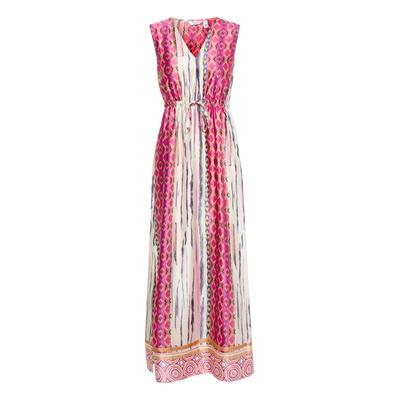 Midikleid B.YOUNG "Damen Kleid BYIPOLI", Damen, Gr. 36, N-Gr, pink (festival fuchsia mix), Obermaterial: 100% Polyester PES., Kleider Midikleid