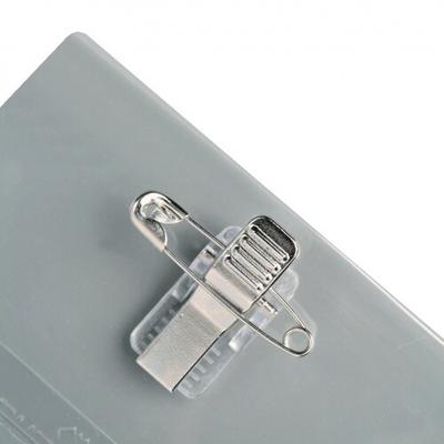 Schild I DURABLE Namensschilder-Set mit Klemme, transparent, Hartfolie, 54x90mm, 20/VE