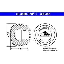 ATE 03.3590-0701.1 Verschluss-/Schutzkappe