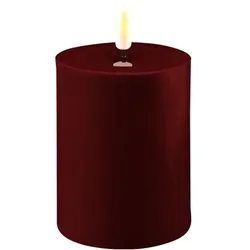Stumpenkerze LED bourgogne 7,5 x 10cm
