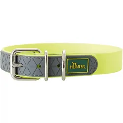 Hunter Convenience Neongelb | 30-40cm x 20mm Hundehalsband