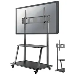 Neomounts TV-Trolley NS-M4000BLACK Schwarz (150 kg), TV Ständer, Schwarz