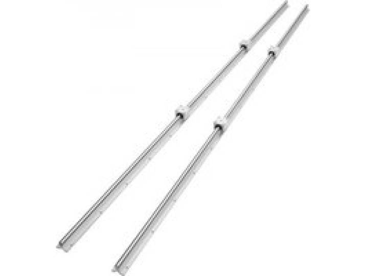 VEVOR Lineaire geleiderail, 2 stuks SBR20-2200 mm, koolstofstalen aluminium geleiderail met 4 stuks SBR20UU glijblokken, lineair lagerblok, CNC-onderdelen voor 3D-printers, frezen/draaien