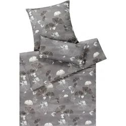 Bettwäsche GISELE Satin (BL 155x220 cm) - grau - BL 155x220 cm