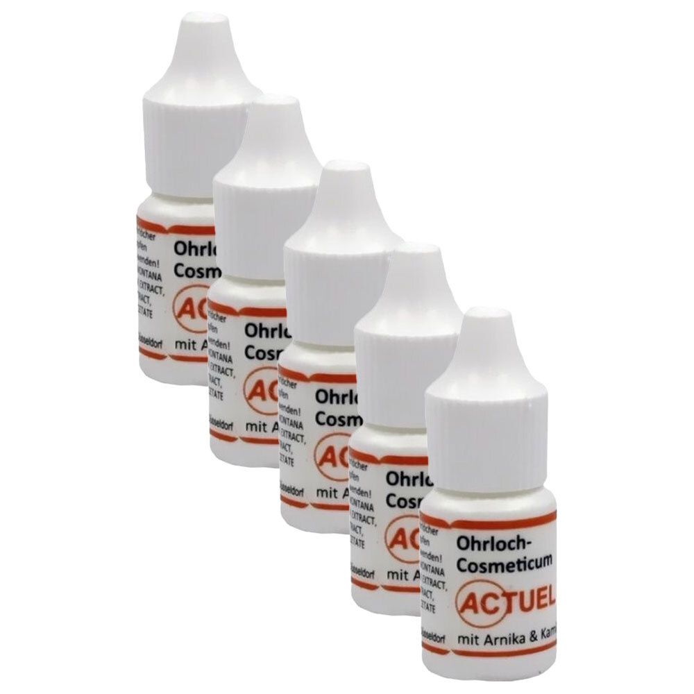 Ohrloch Cosmeticum Actuel 5x 5x5 ml Flüssigkeit