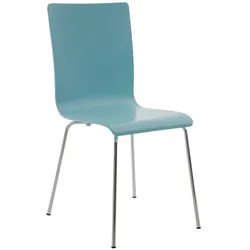 CLP Besucherstuhl Pepe I Ergonomisch Geformter Lehnstuhl Mit Holzsitz I Stabiles Metallgestell I Komfort Und Stil Mit Robuster Konstruktion